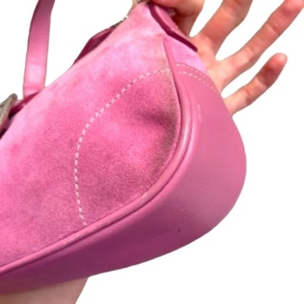 Coach vintage y2k RARE 7558 vintage mini soho Hampton bag pink suede